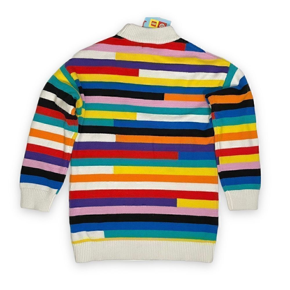 LEGO X Target Mix Stripe Sweater Multicolored Mock Neck - Picture 10 of 10